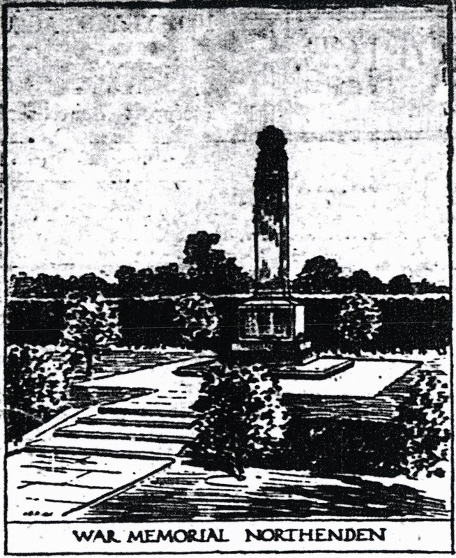 Artist Impression of Northenden War Memorial 1922